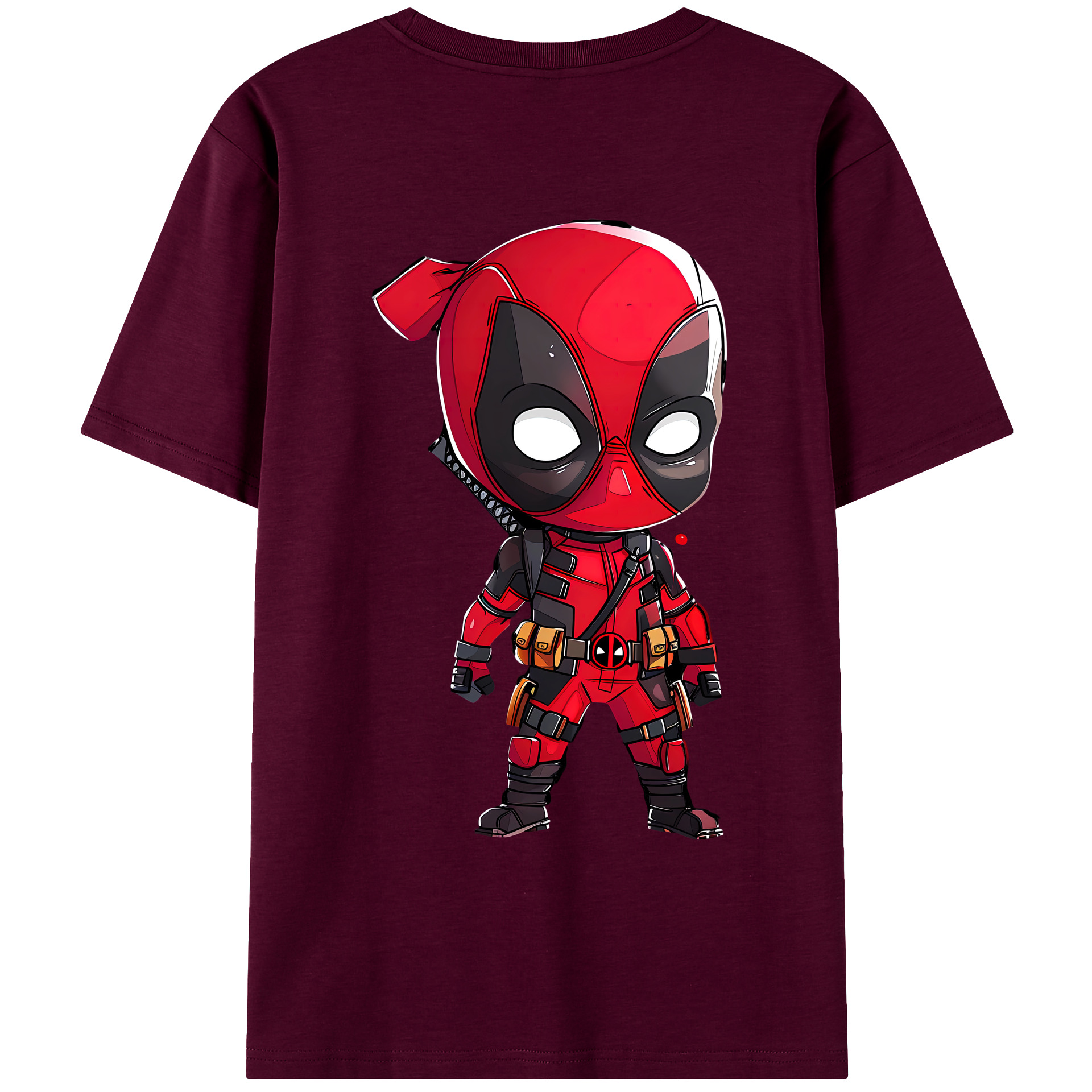（画像用） Deadpool デッドプール レディース半袖Tシャツ(バックプリント)